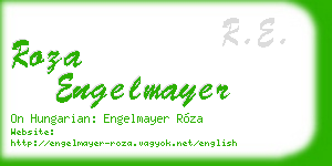roza engelmayer business card
